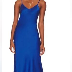 All Saints Vibrant Blue BRYONY DRESS